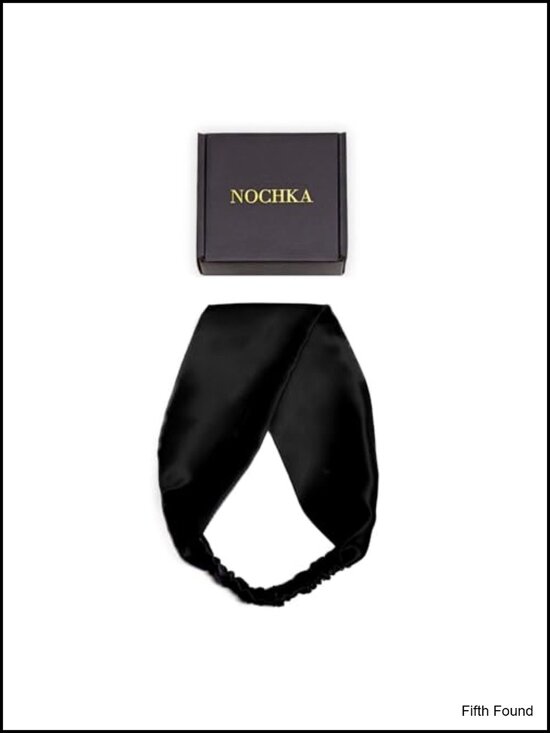 100% Mulberry Silk Headband - Elastic Flat Hair Wrap Accessory for Women main image 5